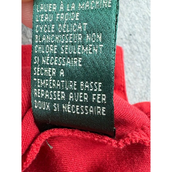 LAUREN Ralph Lauren Polo Shirt Mens L Custom Red Slim Fit Short Sleeve Preppy - Picture 12 of 12